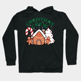 Gingerbread House Christmas Crew Candy Cane Xmas Hoodie